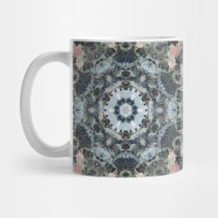 Digital Mandala Red and White Mug